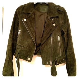 Suede Moto Jacket